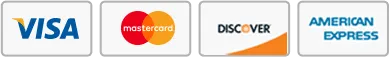 Accepted payment cards